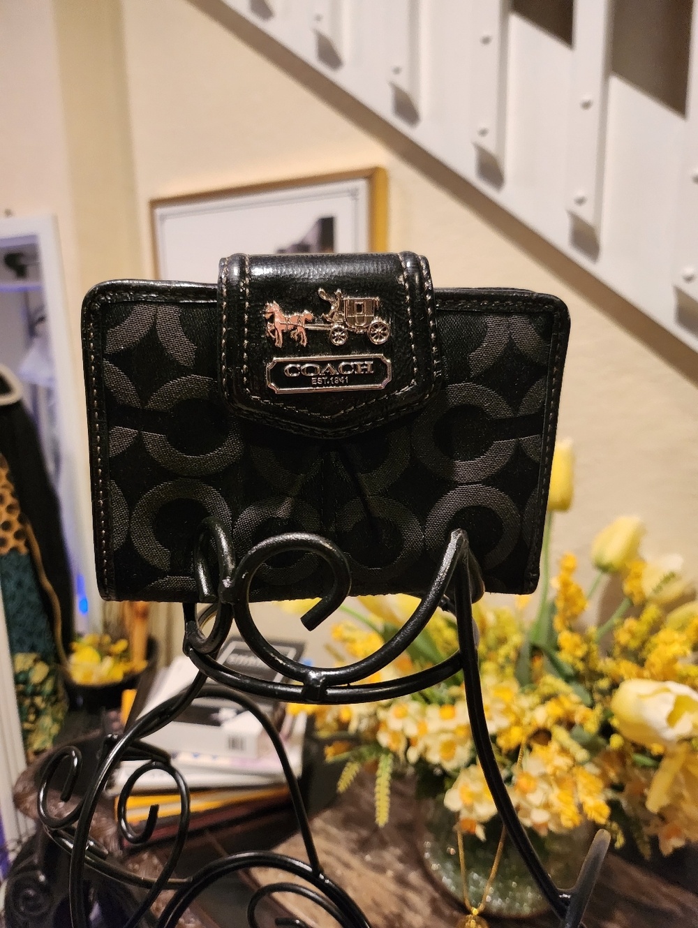 Coach Madison Signature Op Art wallet